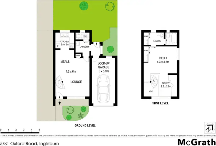 Floorplan of Homely townhouse listing, 5/81 Oxford Road, Ingleburn NSW 2565