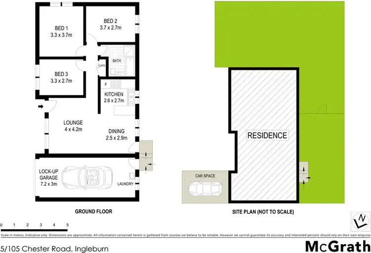 Floorplan of Homely villa listing, 5/105 Chester Road, Ingleburn NSW 2565