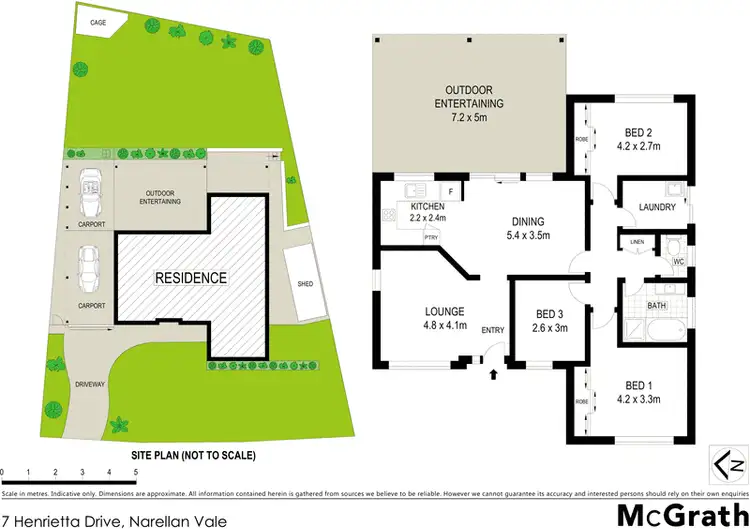 Floorplan of Homely house listing, 7 Henrietta Drive, Narellan Vale NSW 2567