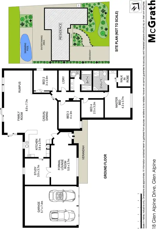 Floorplan of Homely house listing, 18 Glen Alpine Drive, Glen Alpine NSW 2560