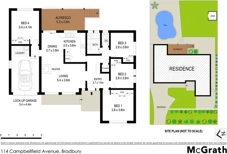 Floorplan of Homely house listing, 114 Campbellfield Avenue, Bradbury NSW 2560