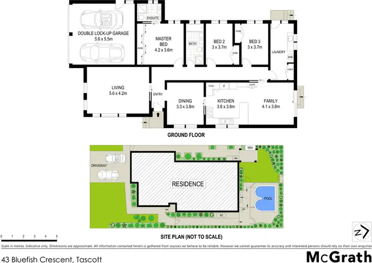 Floorplan of Homely house listing, 43 Bluefish Crescent, Tascott NSW 2250