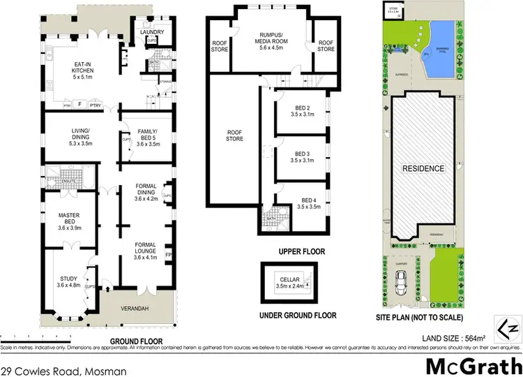 Floorplan of Homely house listing, 29 Cowles Road, Mosman NSW 2088