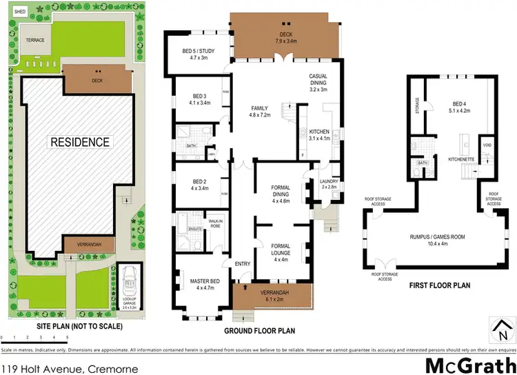 Floorplan of Homely house listing, 119 Holt Avenue, Cremorne NSW 2090