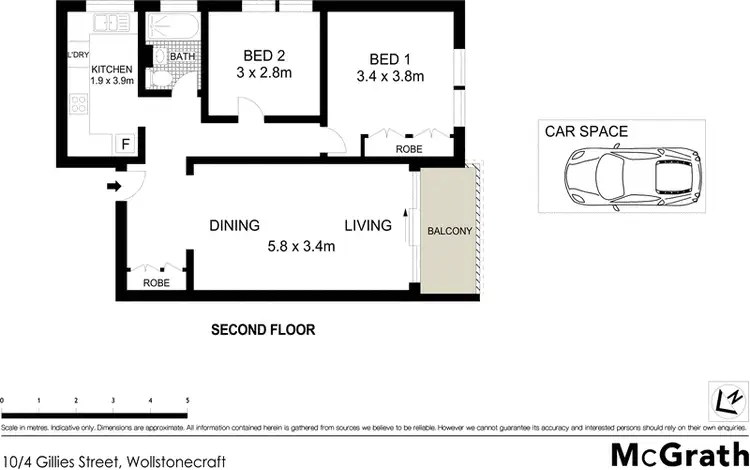 Floorplan of Homely apartment listing, 10/4 Gillies Street, Wollstonecraft NSW 2065