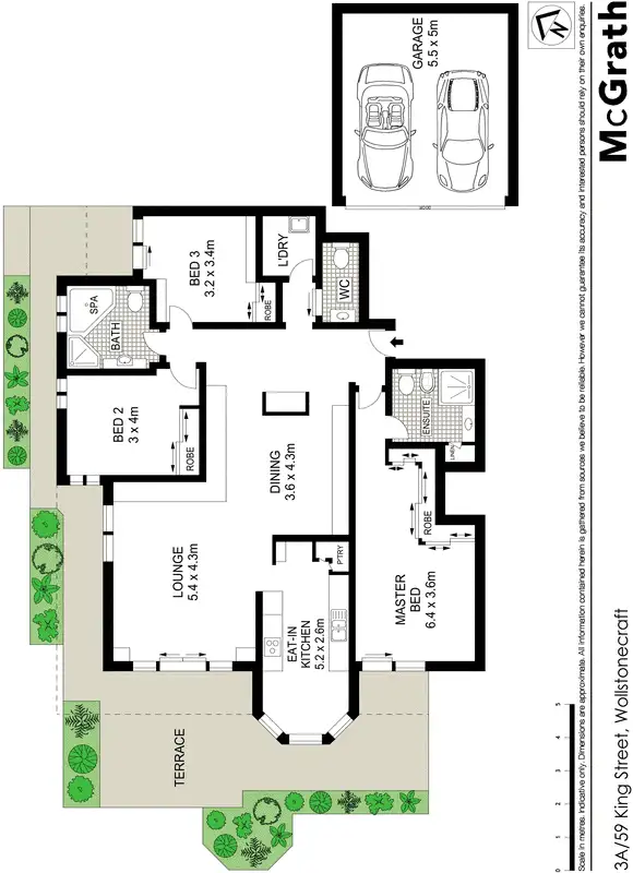 Floorplan of Homely apartment listing, 3A/59 King Street, Wollstonecraft NSW 2065