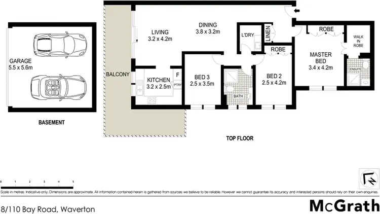 Floorplan of Homely apartment listing, 8/110 Bay Road, Waverton NSW 2060
