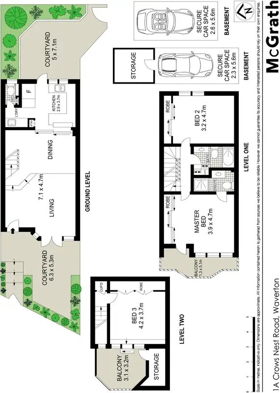 Floorplan of Homely townhouse listing, 1A Crows Nest Road, Waverton NSW 2060