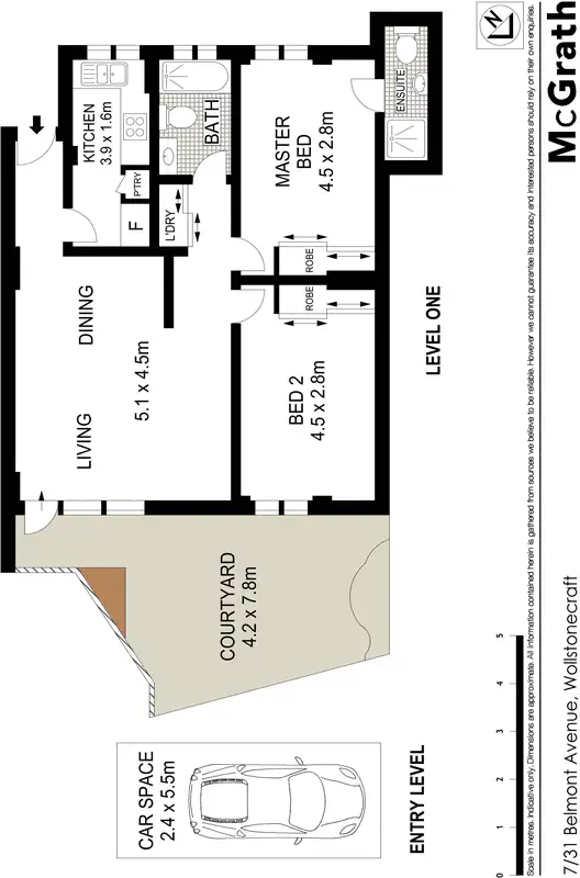 Floorplan of Homely apartment listing, 7/31 Belmont Avenue, Wollstonecraft NSW 2065