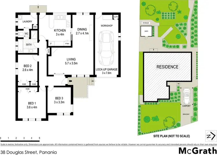 Floorplan of Homely semi-detached listing, 38 Douglas Street, Panania NSW 2213