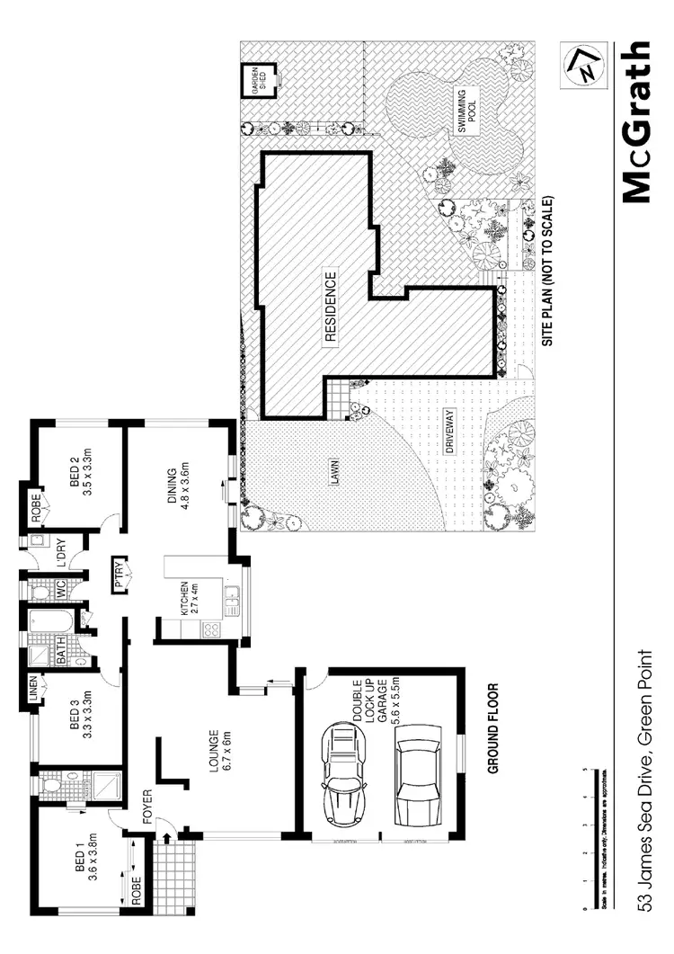 Floorplan of Homely house listing, 53 James Sea Drive, Green Point NSW 2251