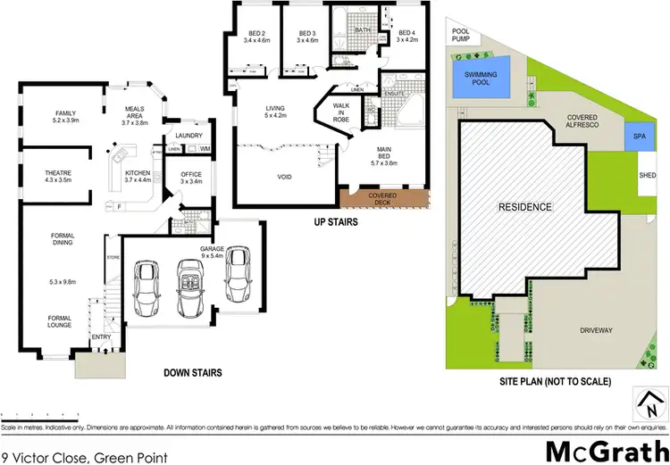 Floorplan of Homely house listing, 9 Victor Close, Green Point NSW 2251