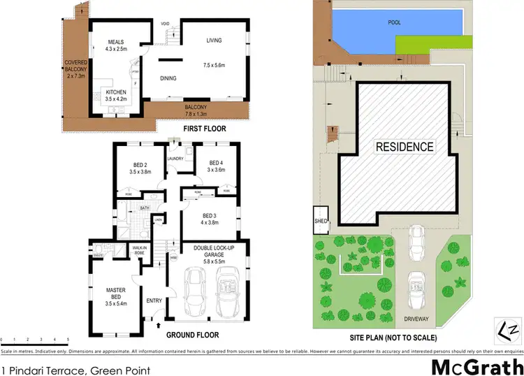 Floorplan of Homely house listing, 1 Pindari Terrace, Green Point NSW 2251