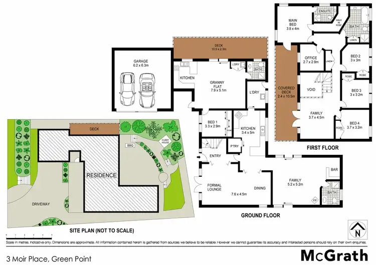 Floorplan of Homely house listing, 3 Moir Place, Green Point NSW 2251