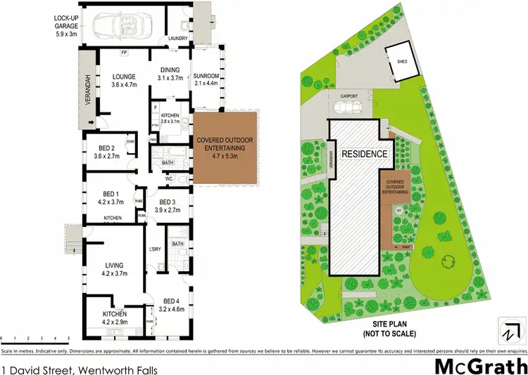 Floorplan of Homely house listing, 1 David Street, Wentworth Falls NSW 2782