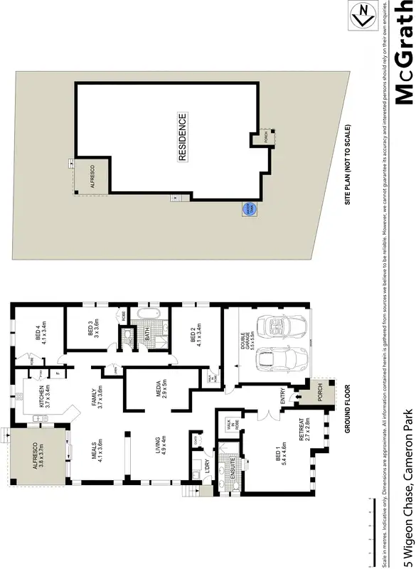 Floorplan of Homely house listing, 5 Wigeon Chase, Cameron Park NSW 2285