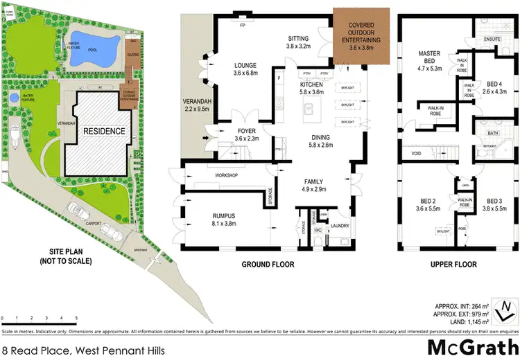 Floorplan of Homely house listing, 8 Read Place, West Pennant Hills NSW 2125