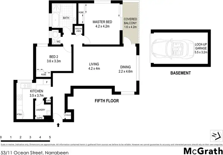 Floorplan of Homely apartment listing, 53/11 Ocean Street, Narrabeen NSW 2101
