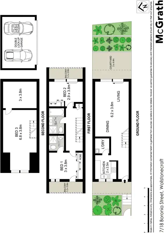 Floorplan of Homely townhouse listing, 7/18 Boronia Street, Wollstonecraft NSW 2065