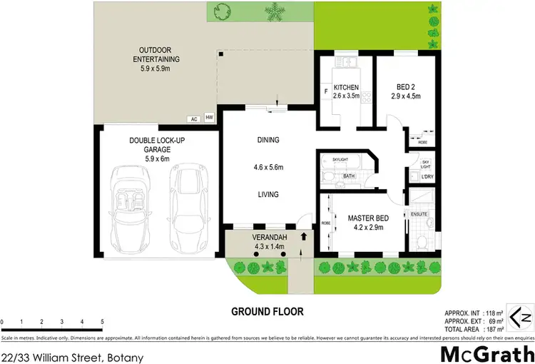 Floorplan of Homely villa listing, 22/33 William Street, Botany NSW 2019