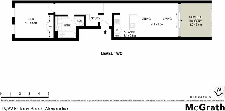 Floorplan of Homely apartment listing, 16/62 Botany Road, Alexandria NSW 2015