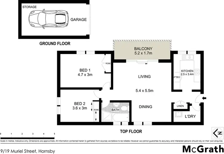 Floorplan of Homely apartment listing, 9/19 Muriel Street, Hornsby NSW 2077
