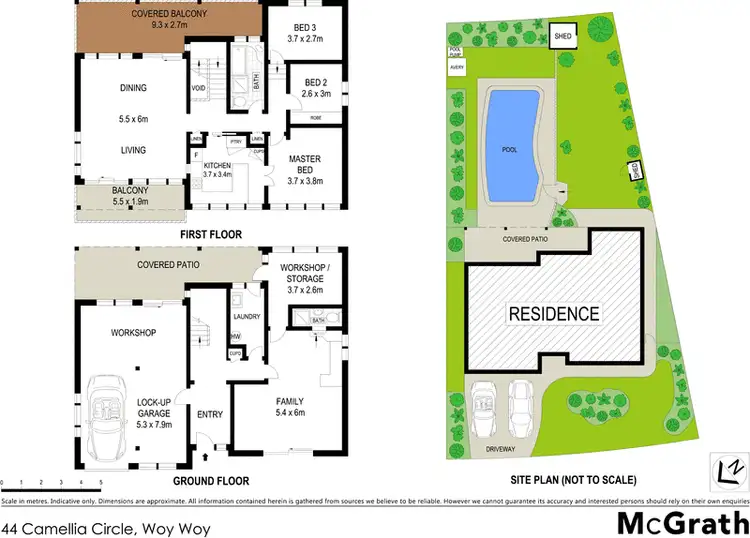 Floorplan of Homely house listing, 44 Camellia Circle, Woy Woy NSW 2256