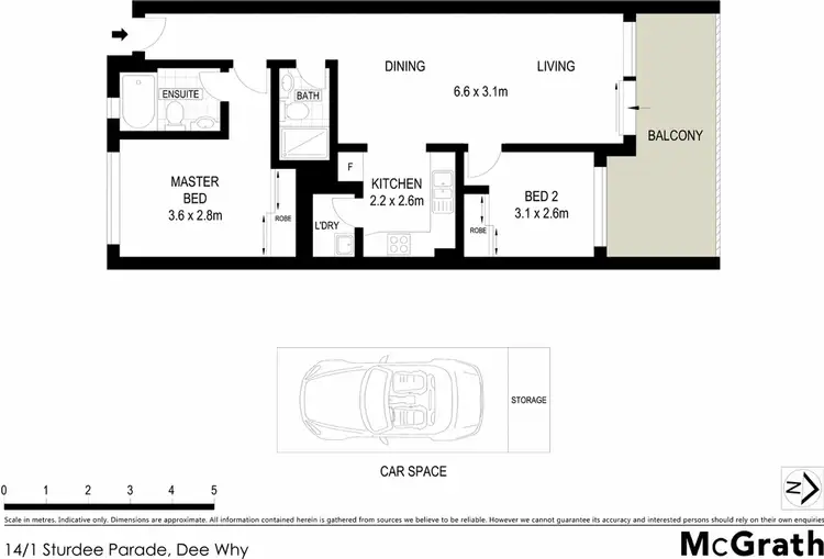 Floorplan of Homely apartment listing, 14/1 Sturdee Parade, Dee Why NSW 2099