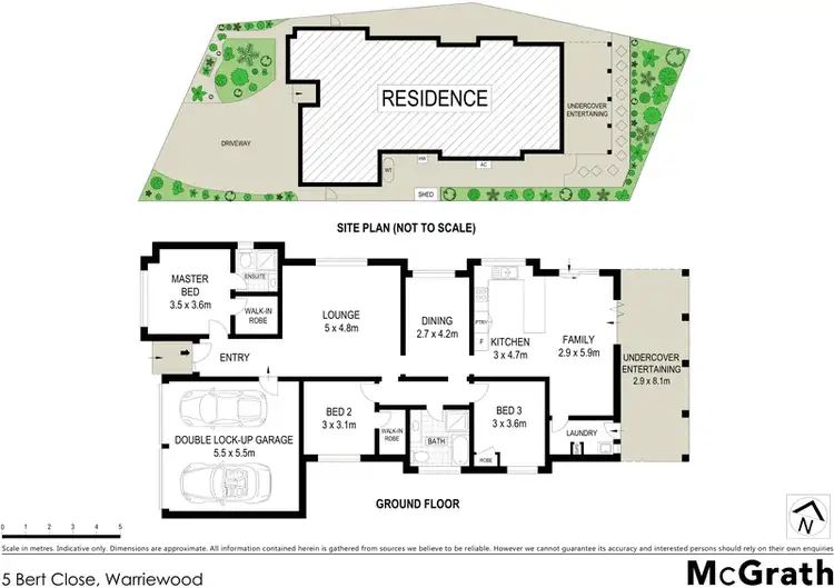 Floorplan of Homely house listing, 5 Bert Close, Warriewood NSW 2102