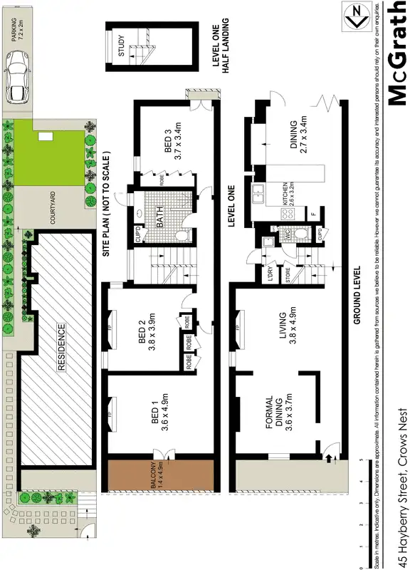 Floorplan of Homely house listing, 45 Hayberry Street, Crows Nest NSW 2065