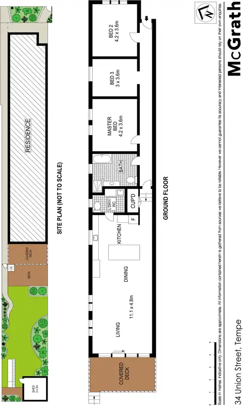 Floorplan of Homely house listing, 34 Union Street, Tempe NSW 2044
