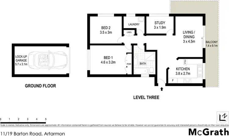 Floorplan of Homely apartment listing, 11/19 Barton Road, Artarmon NSW 2064