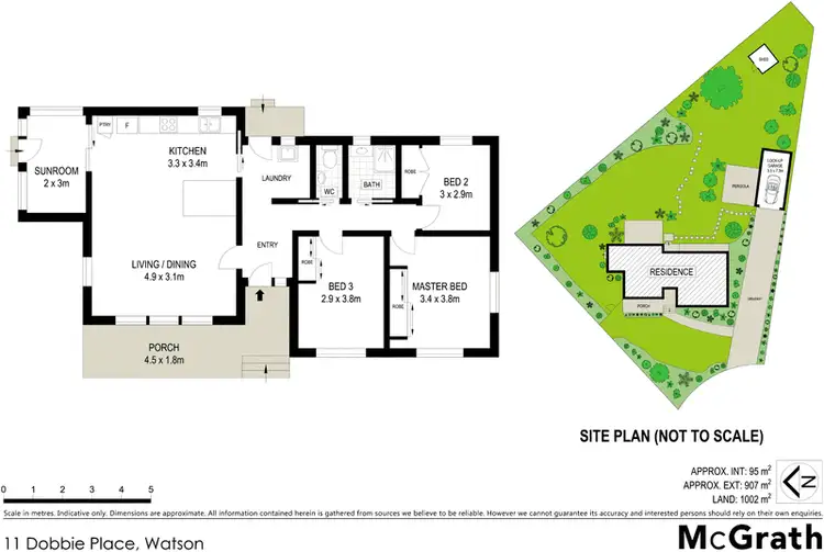 Floorplan of Homely house listing, 11 Dobbie Place, Watson ACT 2602