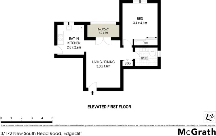 Floorplan of Homely apartment listing, 3/172 New South Head Road, Edgecliff NSW 2027