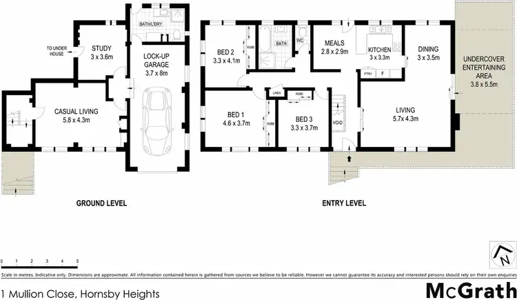Floorplan of Homely house listing, 1 Mullion Close, Hornsby Heights NSW 2077