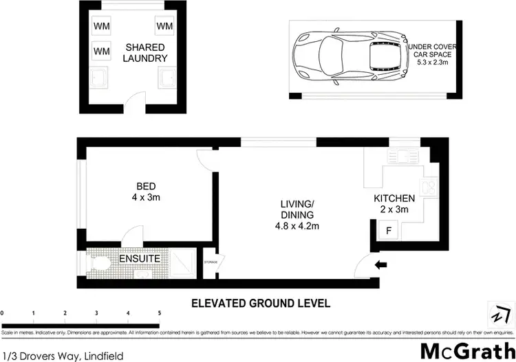 Floorplan of Homely apartment listing, 1/3 Drovers Way, Lindfield NSW 2070