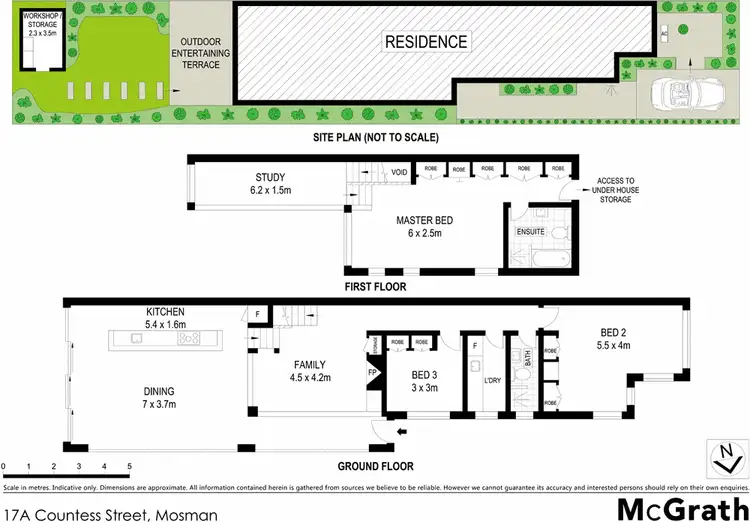 Floorplan of Homely house listing, 17A Countess Street, Mosman NSW 2088