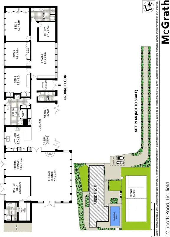 Floorplan of Homely house listing, 12 Treatts Road, Lindfield NSW 2070