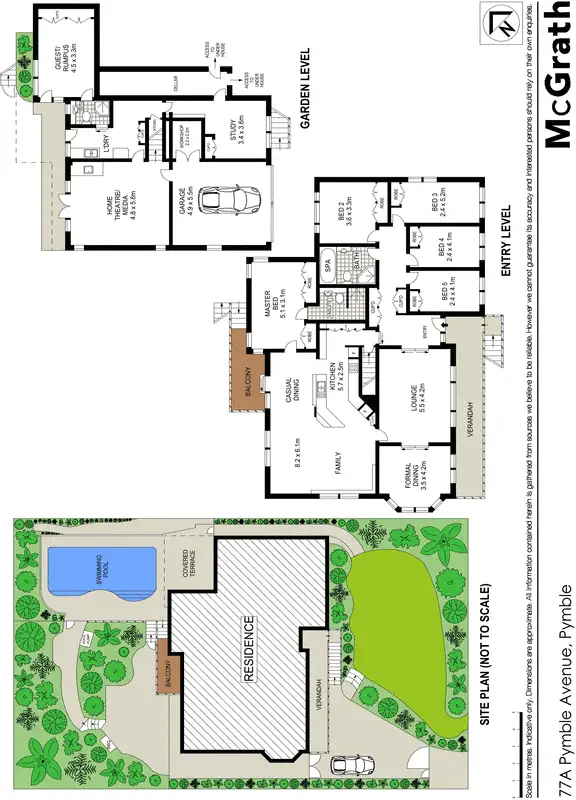 Floorplan of Homely house listing, 77A Pymble Avenue, Pymble NSW 2073