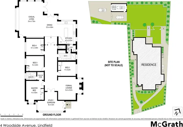 Floorplan of Homely house listing, 4 Woodside Avenue, Lindfield NSW 2070