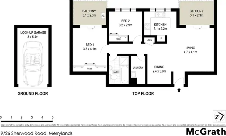 Floorplan of Homely apartment listing, 9/26 Sherwood Road, Merrylands NSW 2160