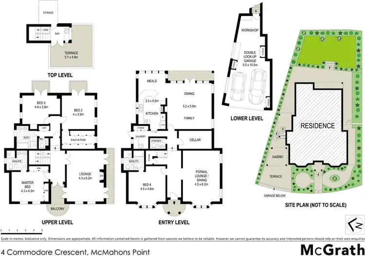 Floorplan of Homely house listing, 4 Commodore Crescent, Mcmahons Point NSW 2060