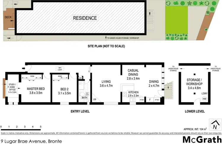 Floorplan of Homely house listing, 9 Lugar Brae Avenue, Bronte NSW 2024