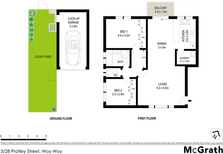 Floorplan of Homely apartment listing, 5/28 Pratley Street, Woy Woy NSW 2256