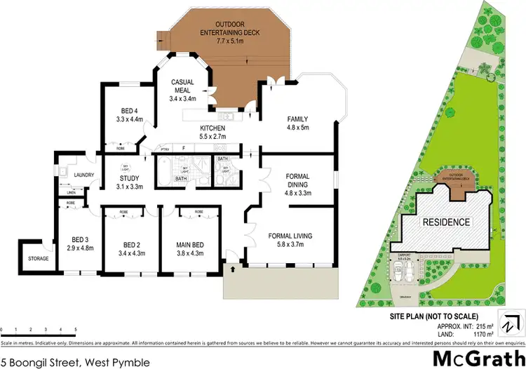 Floorplan of Homely house listing, 5 Boongil Street, West Pymble NSW 2073