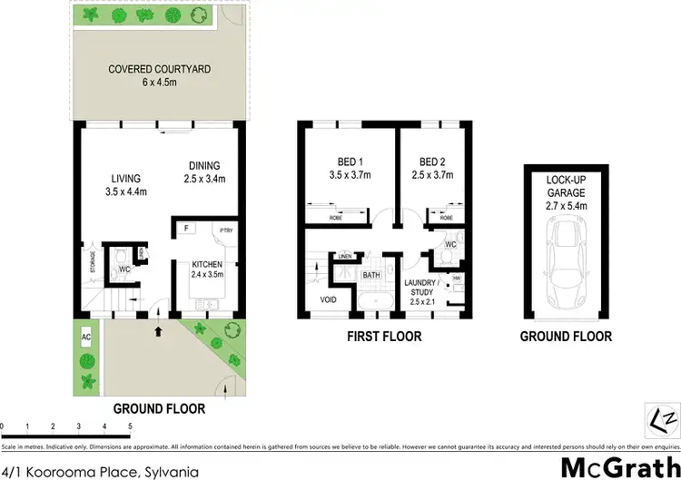 Floorplan of Homely townhouse listing, 4/1 Koorooma Place, Sylvania NSW 2224