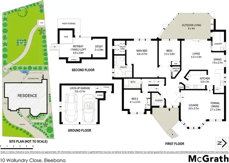 Floorplan of Homely house listing, 10 Wollundry Close, Eleebana NSW 2282