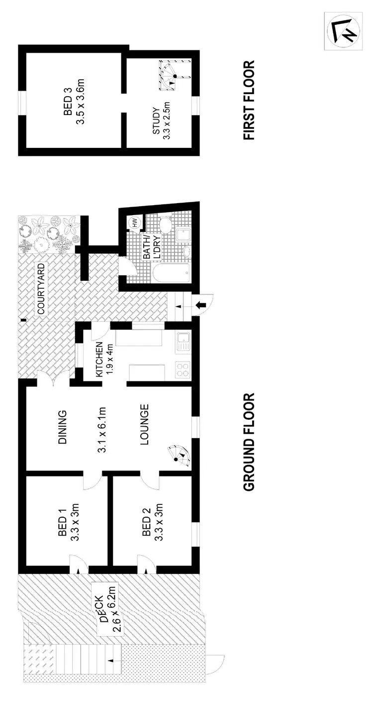 Floorplan of Homely house listing, 96A Darghan Street, Glebe NSW 2037