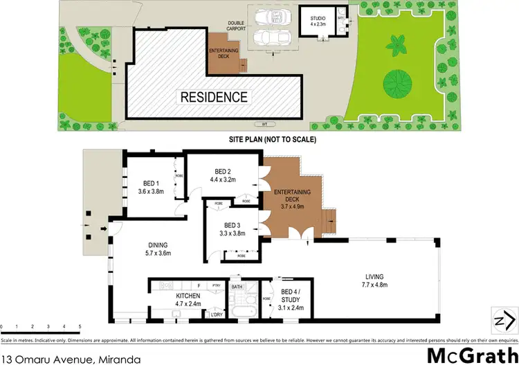 Floorplan of Homely house listing, 13 Omaru Avenue, Miranda NSW 2228