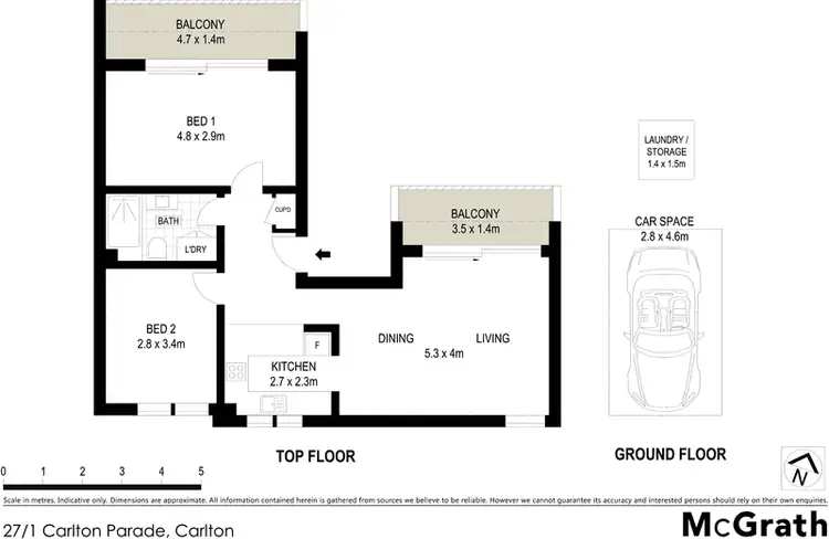 Floorplan of Homely apartment listing, 27/1 Carlton Parade, Carlton NSW 2218